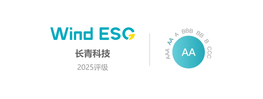 祝賀長(zhǎng)青科技榮獲“上市公司W(wǎng)ind ESG AA”評(píng)級(jí)！
